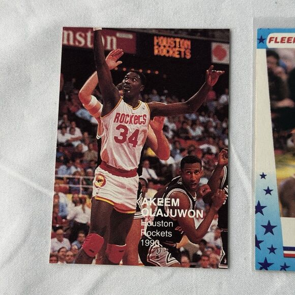 Hakeem Olajuwon 12 Card Lot NM Fleer ‘89 All Stars Sticker 1998 UD Starquest - Picture 9 of 13